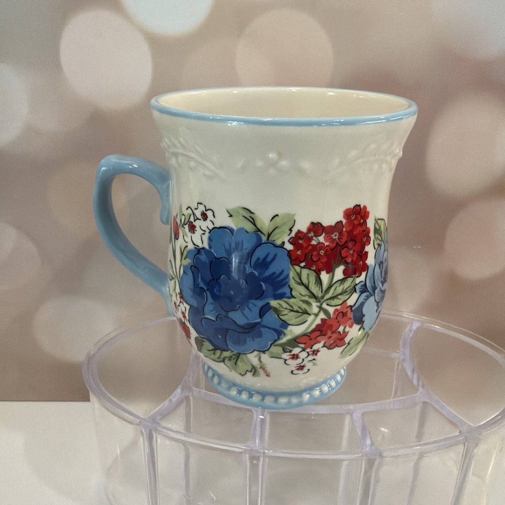 The Pioneer Woman 17 Oz. Floral Stoneware Classic Charm Mug NEW